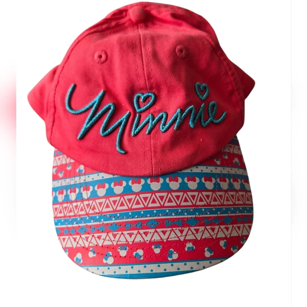 Disney Parks Pink Minnie Mouse Cap Youth
